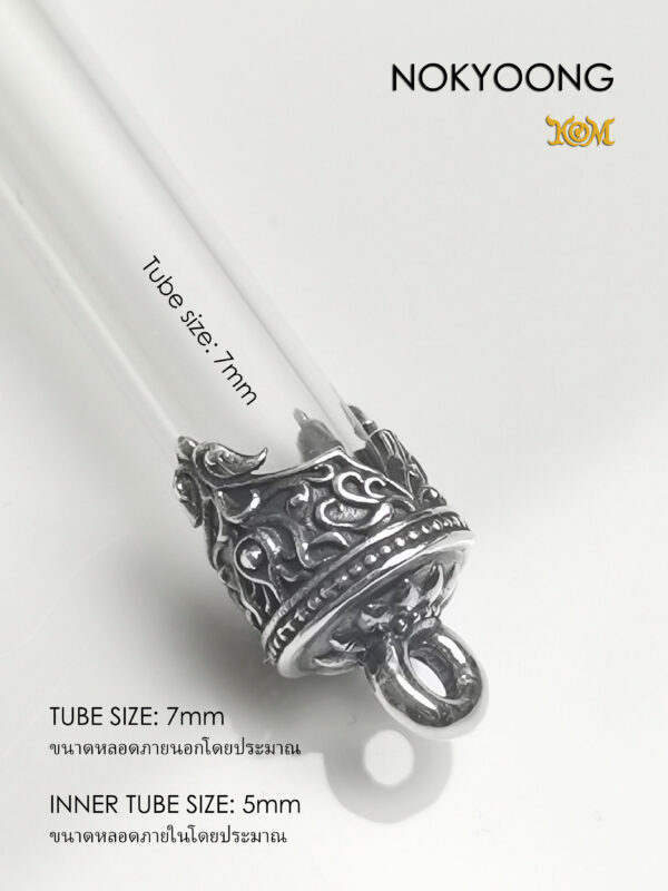 NYS07 NOKYOONG Silver925 Takrud casing tube size 7mm - Image 9