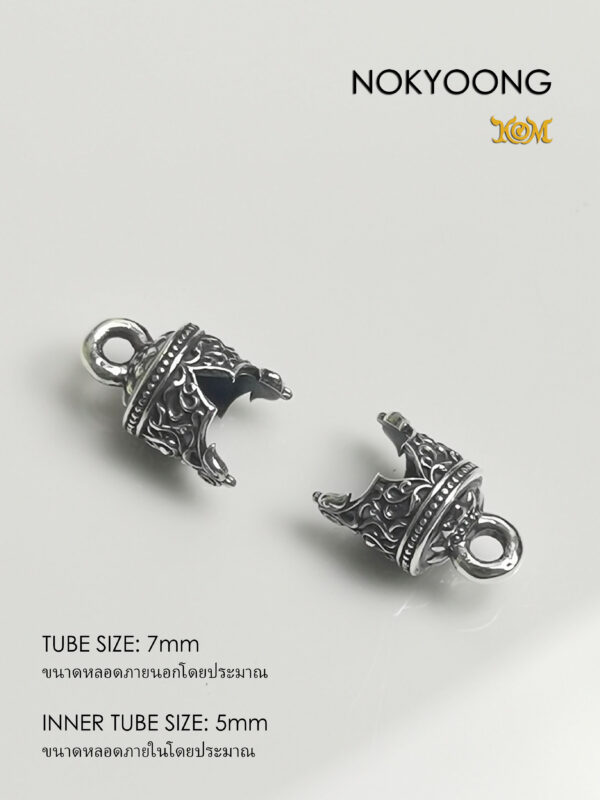 NYS07 NOKYOONG Silver925 Takrud casing tube size 7mm - Image 6