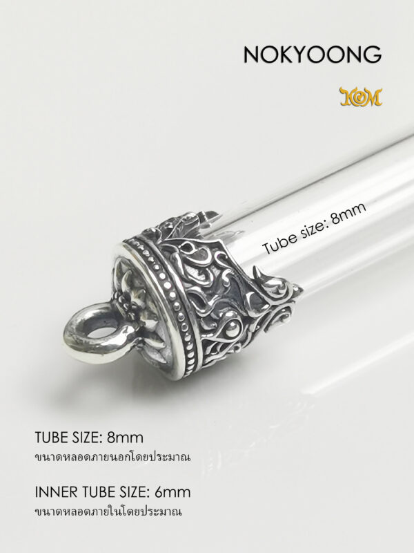NYS08 NOKYOONG Silver925 Takrud casing tube size 8mm - Image 4