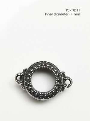 PSRND11Silver925 round amulet casing inner diameter 11mm