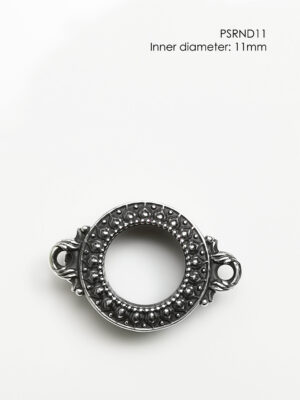 PSRND11Silver925 round amulet casing inner diameter 11mm