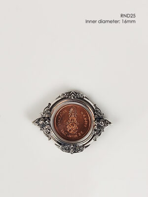 RND25Silver925 round amulet casing inner diameter 16mm