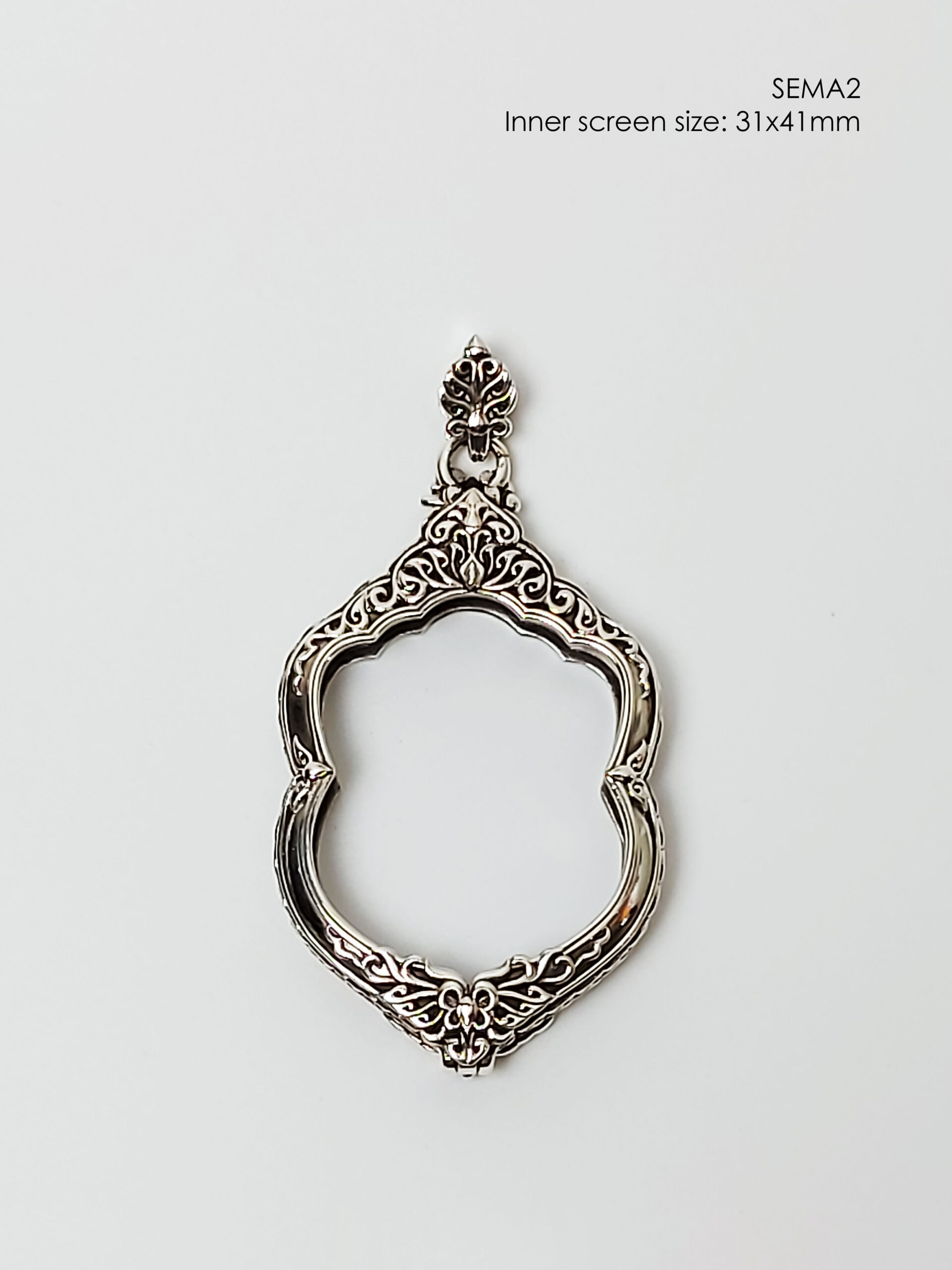 SEMA2Silver925 Sema amulet casing 31x41mm - Image 10