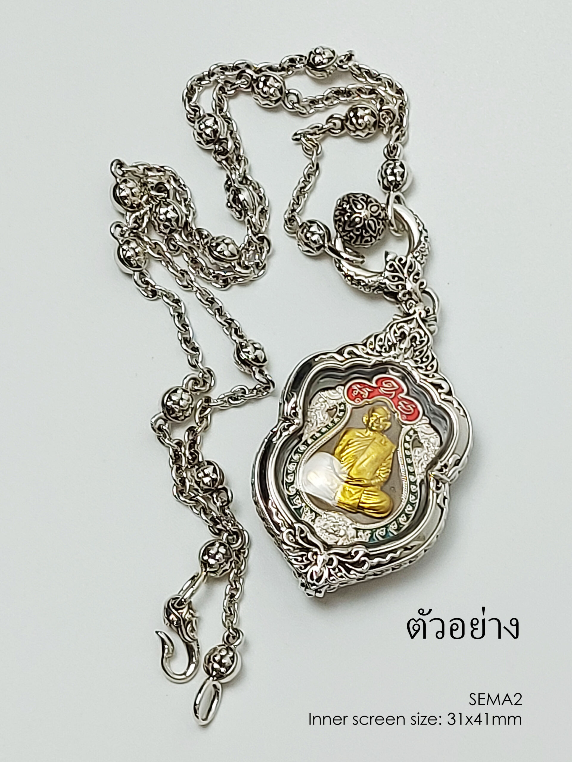 SEMA2Silver925 Sema amulet casing 31x41mm - Image 4