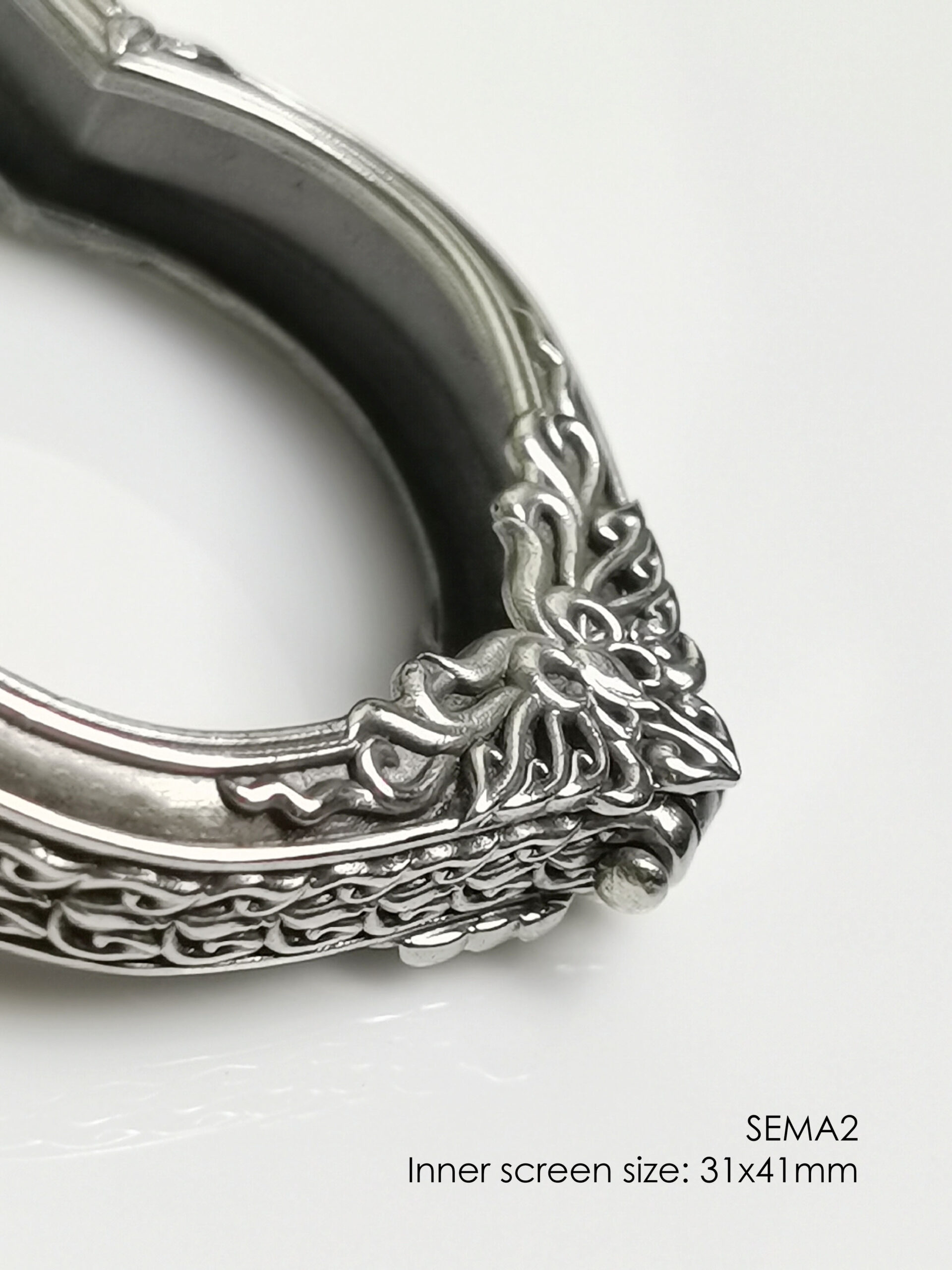 SEMA2Whitebrass Sema amulet casing 31x41mm - Image 10