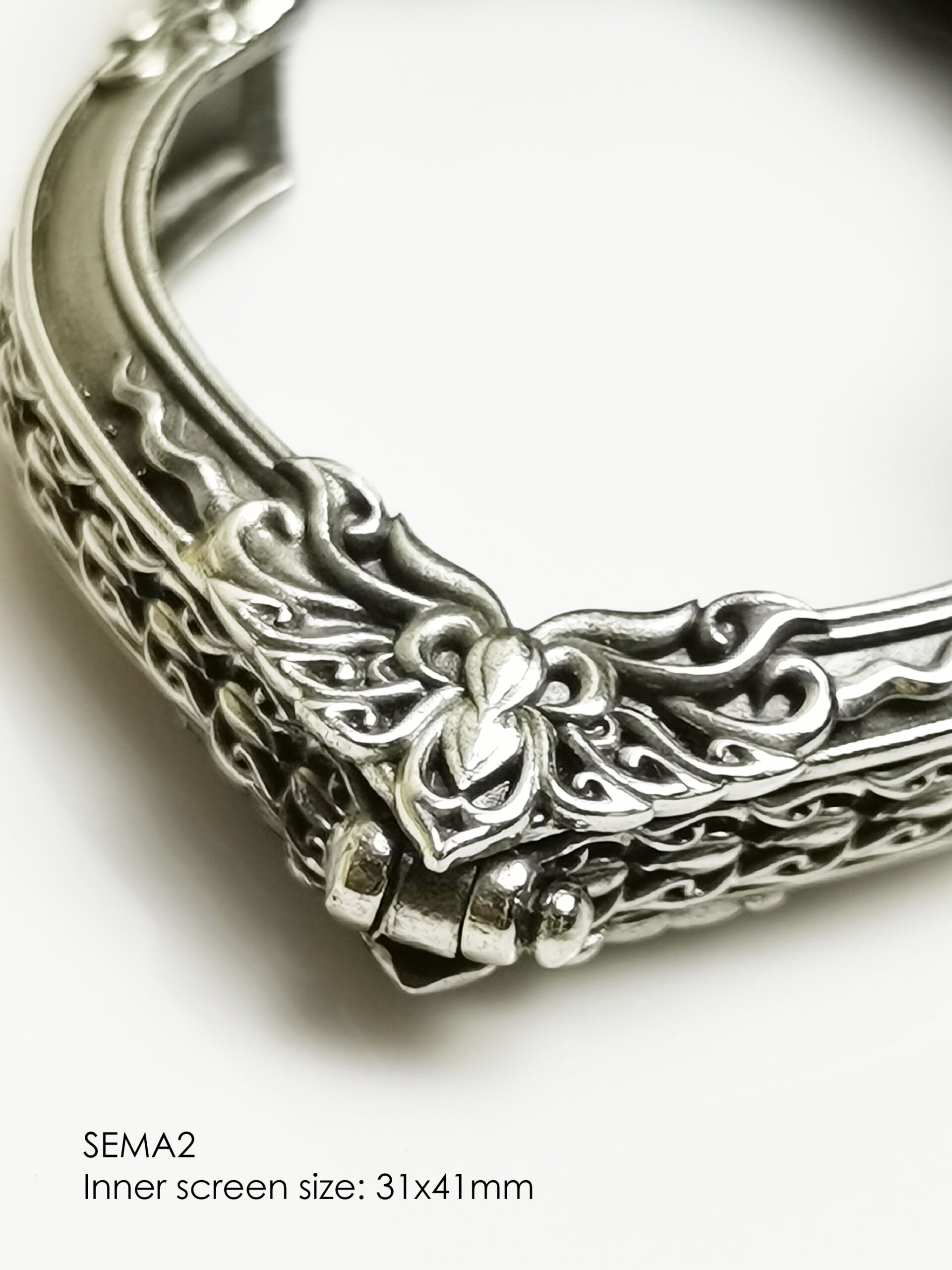 SEMA2Whitebrass Sema amulet casing 31x41mm - Image 9