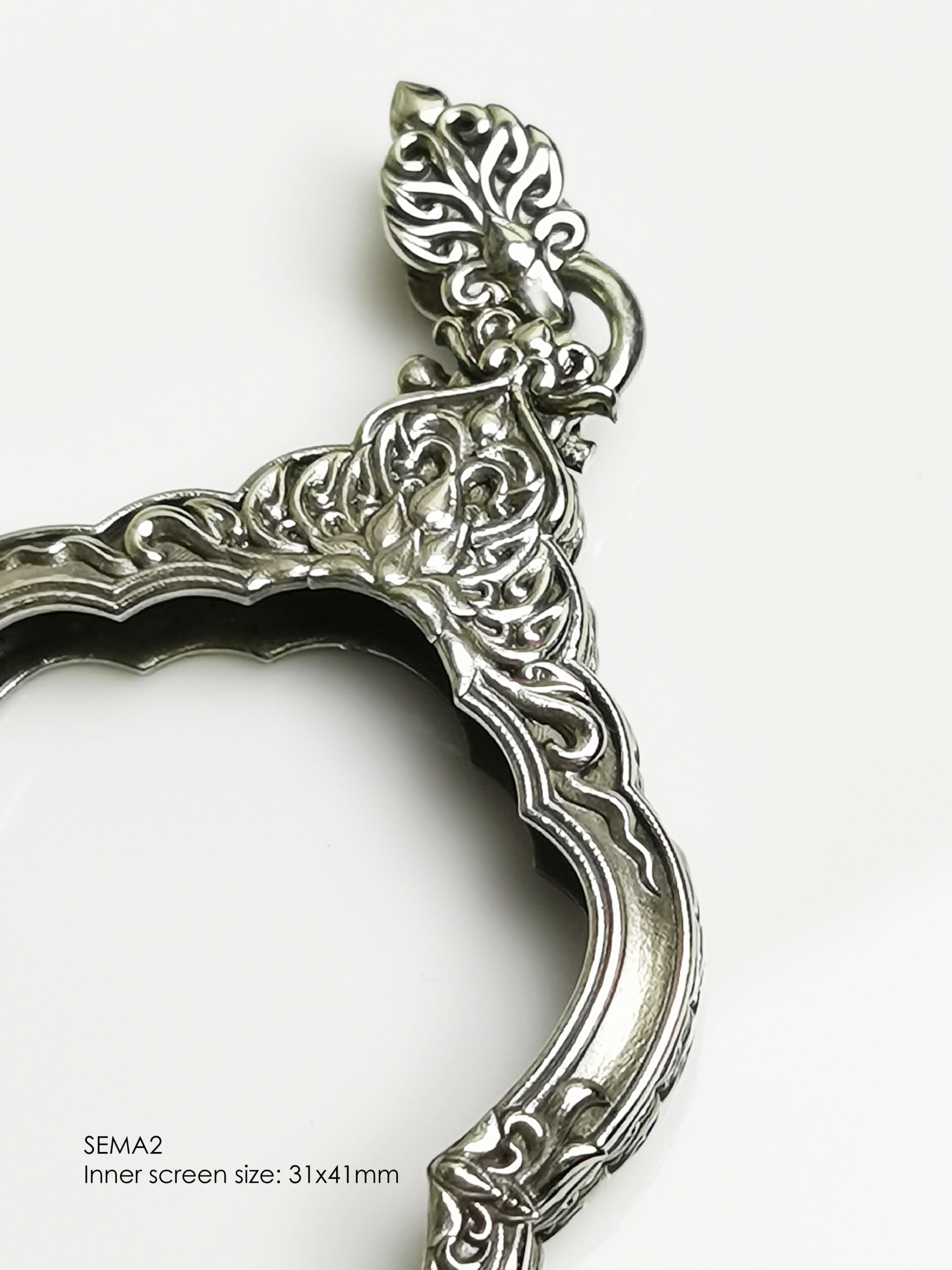 SEMA2Whitebrass Sema amulet casing 31x41mm - Image 8