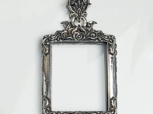STAMP1Silver925 Stamp Shape Pim Yai amulet casing inner size 27x35mm