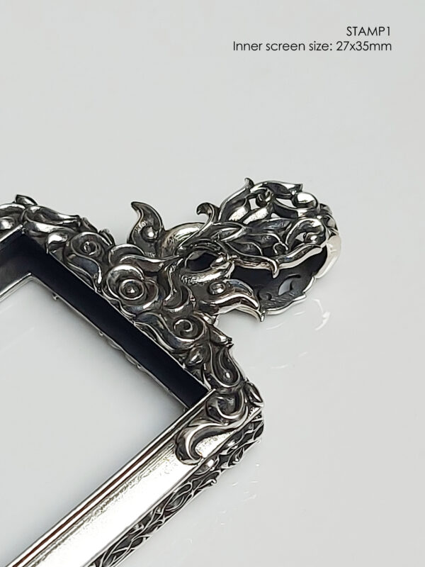 STAMP1Silver925 Stamp Shape Pim Yai amulet casing inner size 27x35mm - Image 7