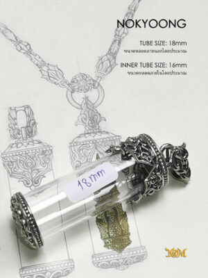 Pendant NOKYOONG Whitebrass Takrud casing tube size 18mm