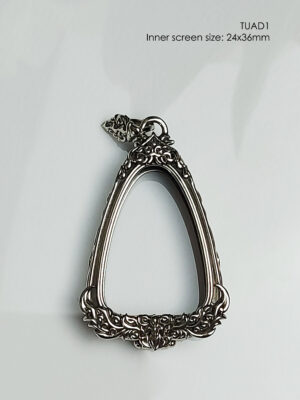 TUAD1Whitebrass LP Tuad amulet casing inner screen size 24x36mm