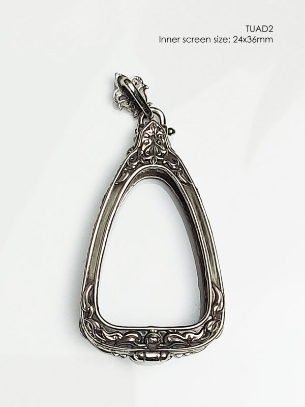 TUAD2Whitebrass LP Tuad amulet casing inner screen size 24x36mm - Image 13