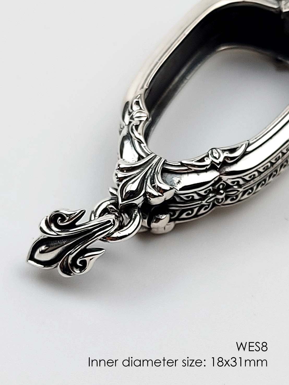 WES8Silver925 Wessuwan amulet casing 18x31mm - Image 7