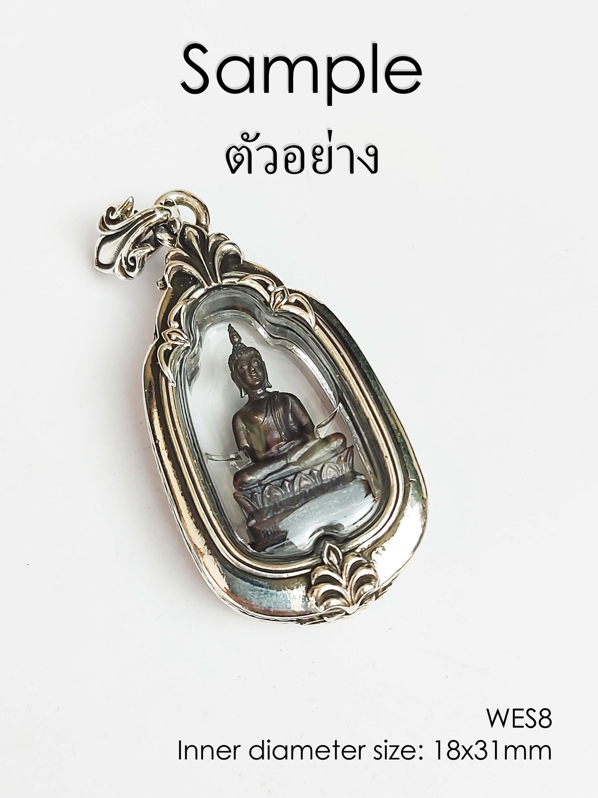 WES8Silver925 Wessuwan amulet casing 18x31mm - Image 3