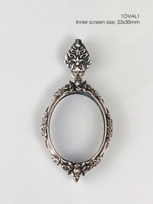 1OVAL1Silver925 Oval amulet casing inner screen size 23x30mm