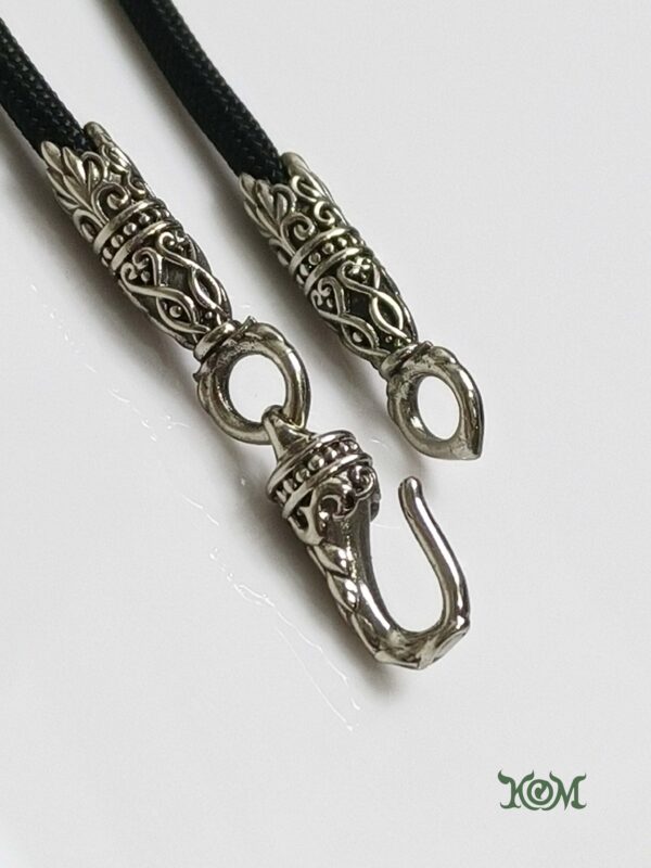 KOM Dahlia Whitebrass necklace with Click-Lock Spring for short wearing - Image 5