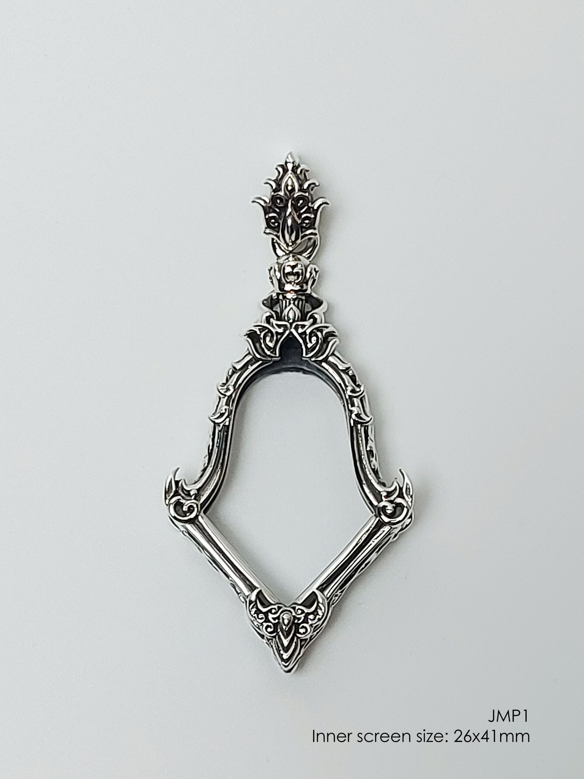JMP1Silver925 Jumpee Pim Yai amulet casing 26x41mm