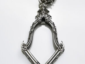 JMP1Whitebrass Jumpee Pim Yai amulet casing 26x41mm