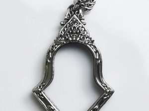 JMP3Whitebrass Jumpee Pim Yai amulet casing 27x38mm