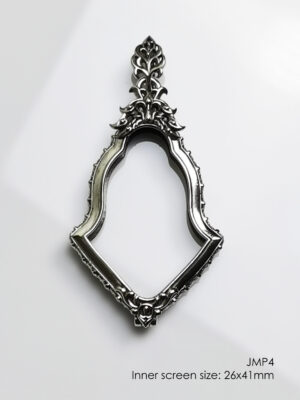 JMP4Whitebrass Jumpee Pim Yai amulet casing inner screen size 26x41mm