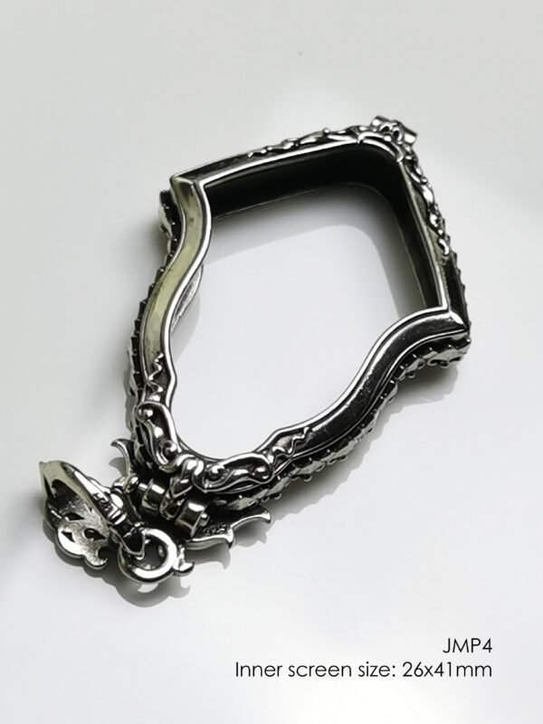 JMP4Whitebrass Jumpee Pim Yai amulet casing inner screen size 26x41mm - Image 14