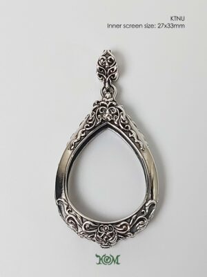KTNUSilver925 Katanyu amulet casing 27x33mm