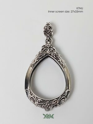 KTNUSilver925 Katanyu amulet casing 27x33mm
