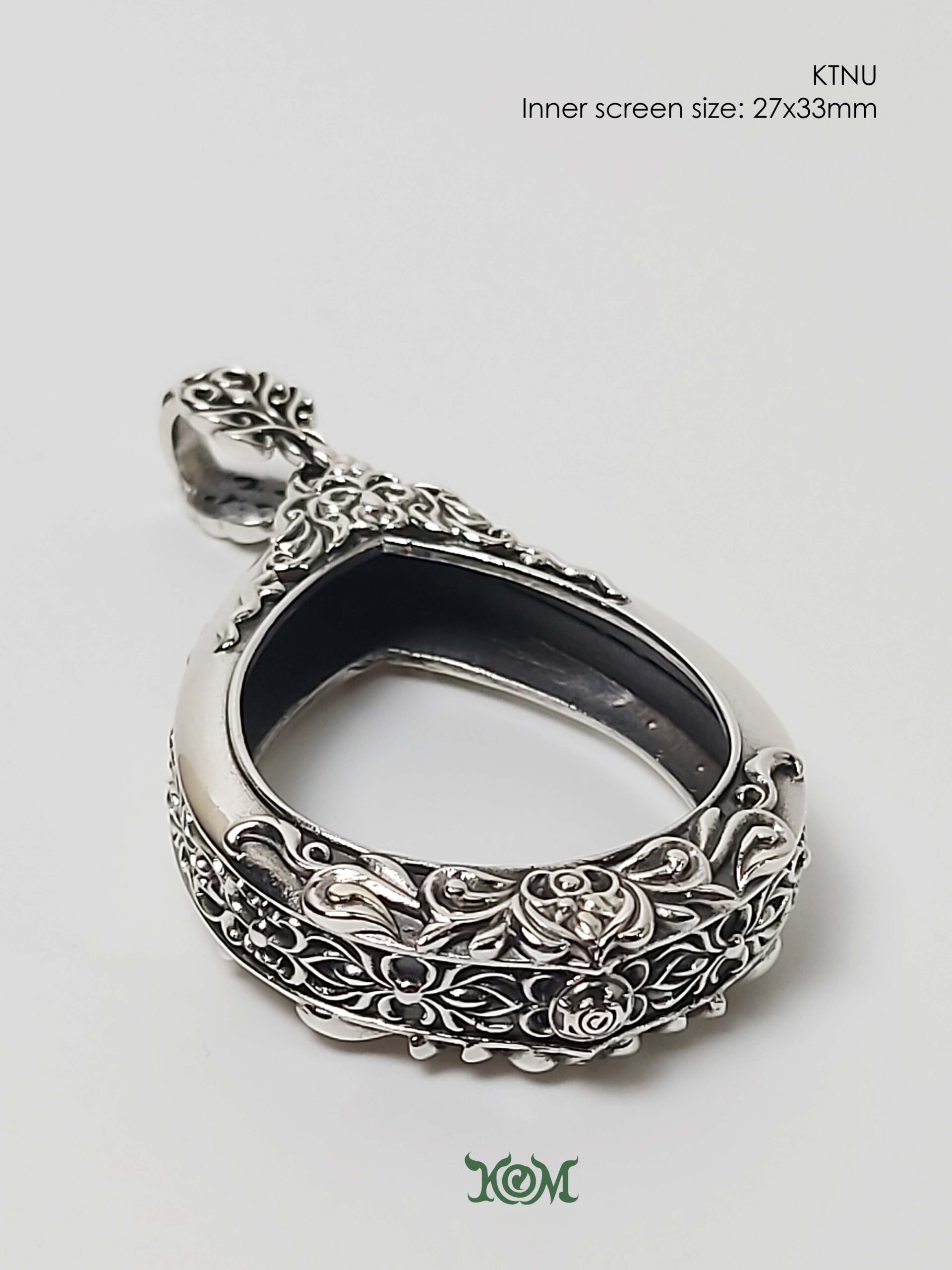 KTNUSilver925 Katanyu amulet casing 27x33mm - Image 9