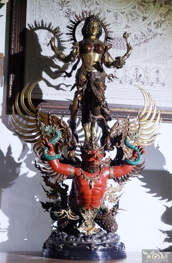 ประติมากรรม หายากและน่าสะสม มหาสุบรรณลักษมี (Maha Suvarna Lakshmi)หมายเลข ED.3/15(แดง)พ.ศ.2564 - Image 11