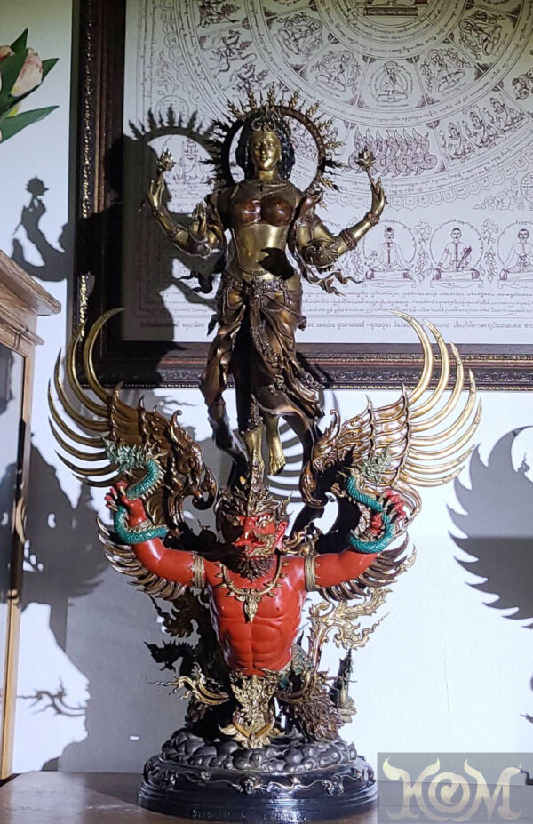 ประติมากรรม หายากและน่าสะสม มหาสุบรรณลักษมี (Maha Suvarna Lakshmi)หมายเลข ED.3/15(แดง)พ.ศ.2564