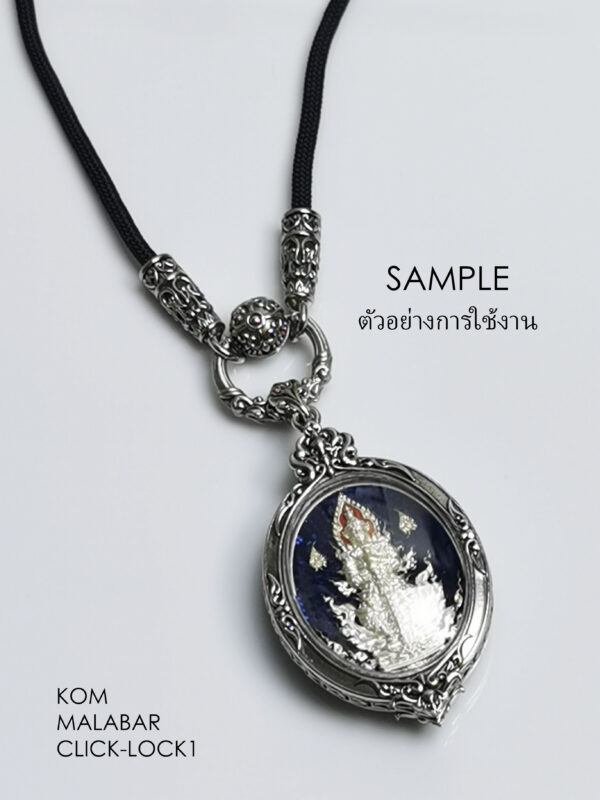 KOM Malabar Tree whitebrass rope necklace with Click-Lock 1 Spring - Image 10