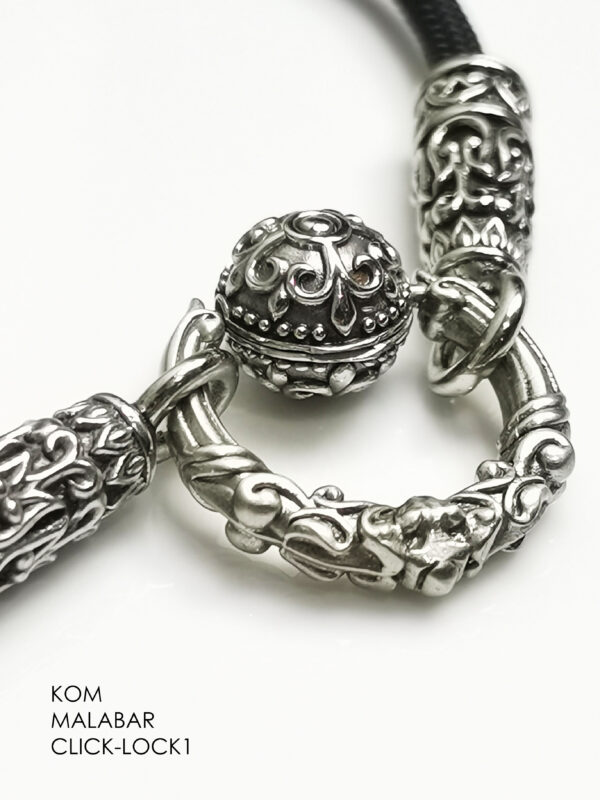 KOM Malabar Tree whitebrass rope necklace with Click-Lock 1 Spring - Image 6
