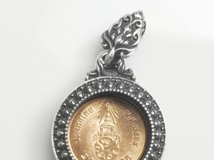 PS1RND25Silver925 round amulet casing inner diameter 16mm