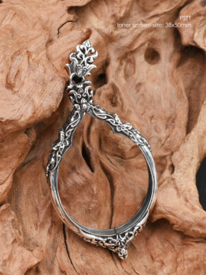 PST1Silver925 Phothisat1 amulet casing 38x50mm