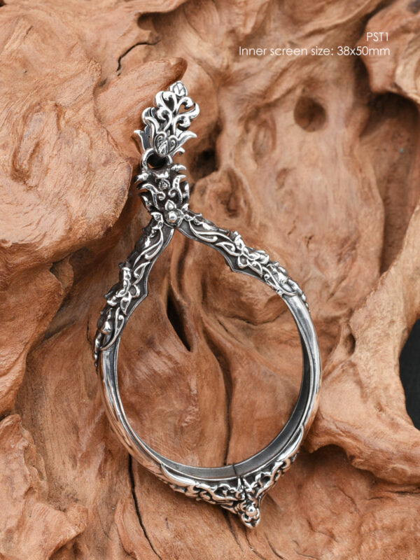 PST1Silver925 Phothisat1 amulet casing 38x50mm
