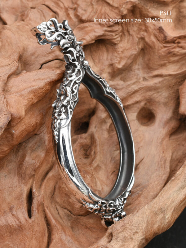 PST1Silver925 Phothisat1 amulet casing 38x50mm - Image 10
