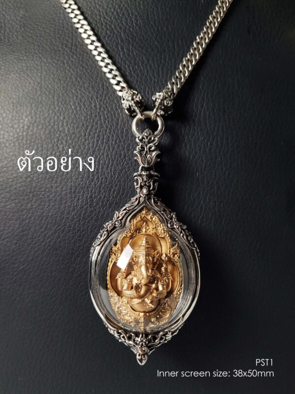 PST1Silver925 Phothisat1 amulet casing 38x50mm - Image 8