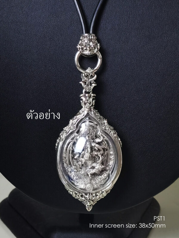PST1Silver925 Phothisat1 amulet casing 38x50mm - Image 6