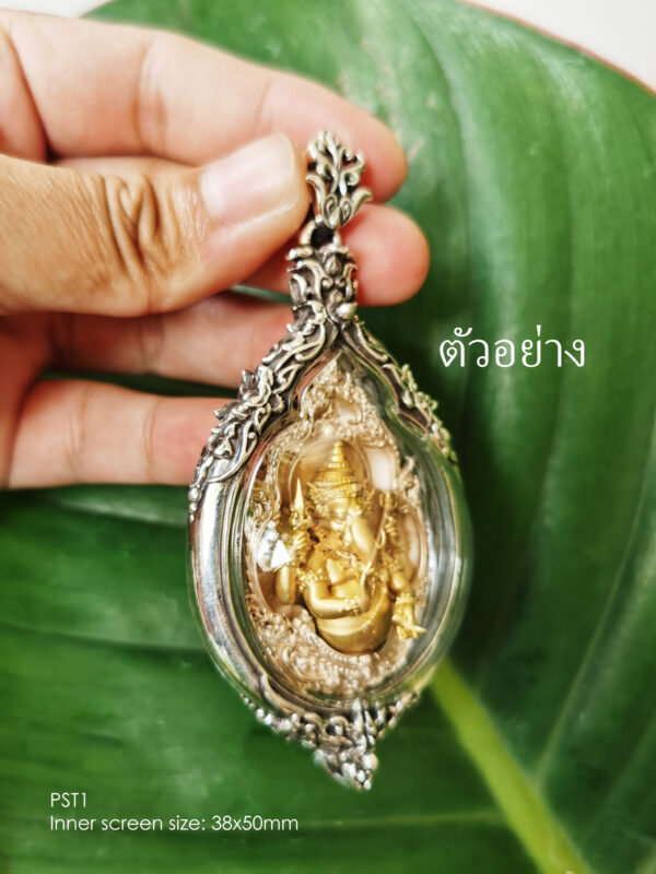 PST1Silver925 Phothisat1 amulet casing 38x50mm - Image 3