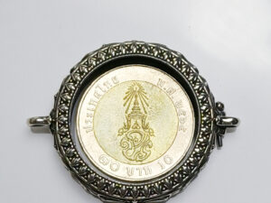 RND10Silver925 Round amulet casing inner diameter 26mm