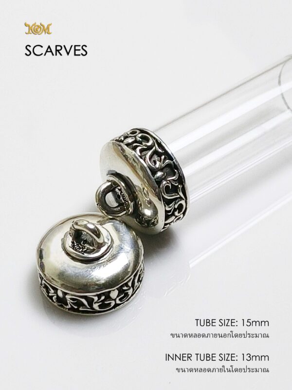 SCARVES15Silver925 Scarves Silver925 Takrud casing tube size 15mm - Image 9