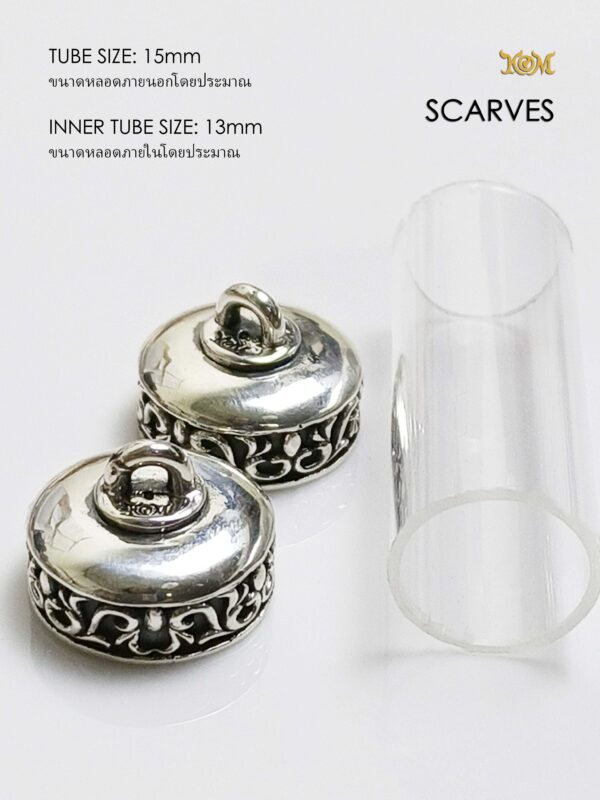 SCARVES15Silver925 Scarves Silver925 Takrud casing tube size 15mm - Image 6