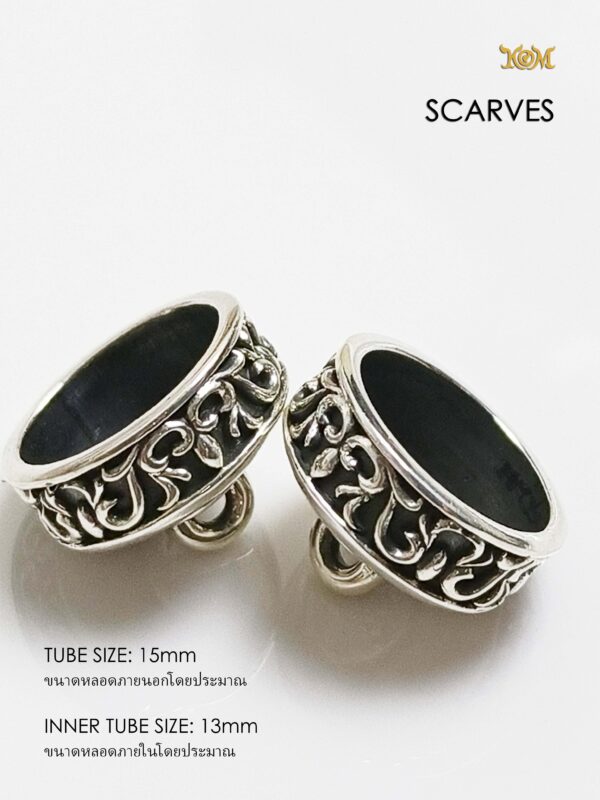 SCARVES15Silver925 Scarves Silver925 Takrud casing tube size 15mm - Image 5