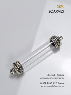 SCARVES10Silver925 Scarves Silver925 Takrud casing tube size 10mm