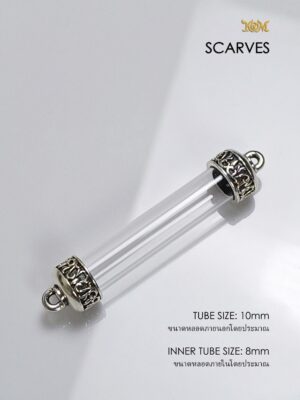 SCARVES10Silver925 Scarves Silver925 Takrud casing tube size 10mm