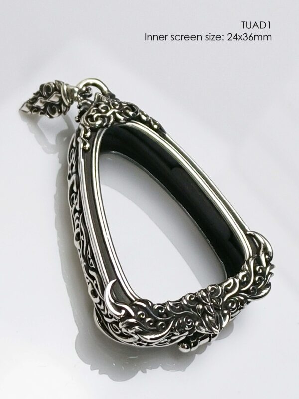 TUAD1Silver925 LP Tuad amulet casing inner screen size 24x36mm - Image 14