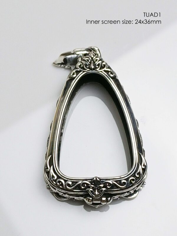 TUAD1Silver925 LP Tuad amulet casing inner screen size 24x36mm - Image 12