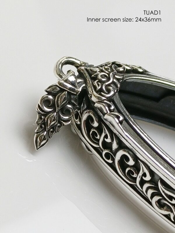TUAD1Silver925 LP Tuad amulet casing inner screen size 24x36mm - Image 9
