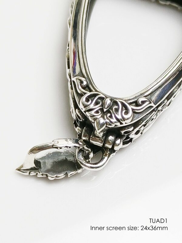 TUAD1Silver925 LP Tuad amulet casing inner screen size 24x36mm - Image 8