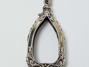 WES3Silver925 Wessuwan amulet casing 21x37mm